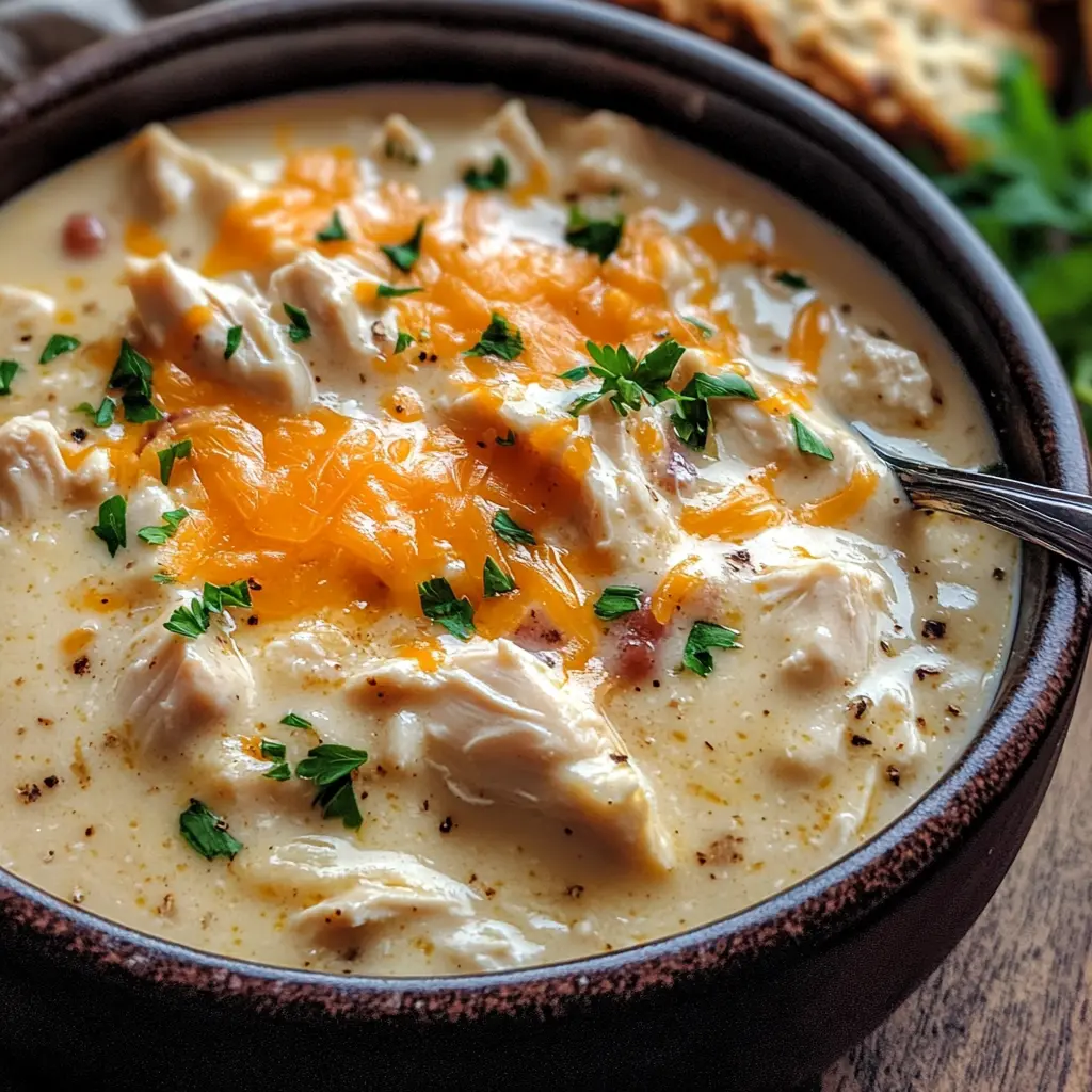 creamy white chicken chili, crockpot chicken chili, slow cooker chili, white chicken chili recipe, healthy chicken chili, gluten-free chili, winter comfort food, easy weeknight dinner, creamy soup recipes