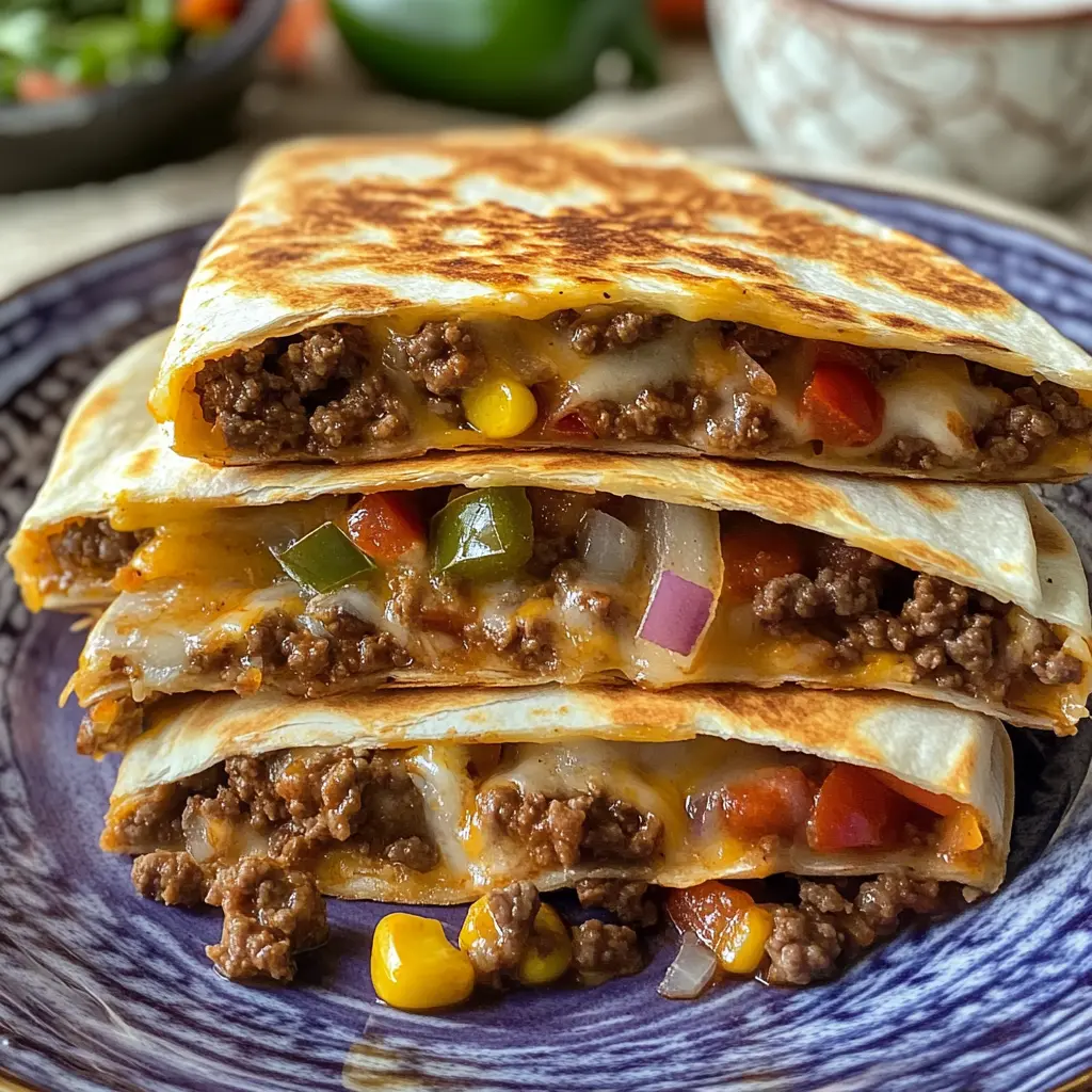 ground beef recipes, easy quesadillas, beef quesadillas, quick dinner ideas, cheesy quesadillas, weeknight meals, kid-friendly recipes