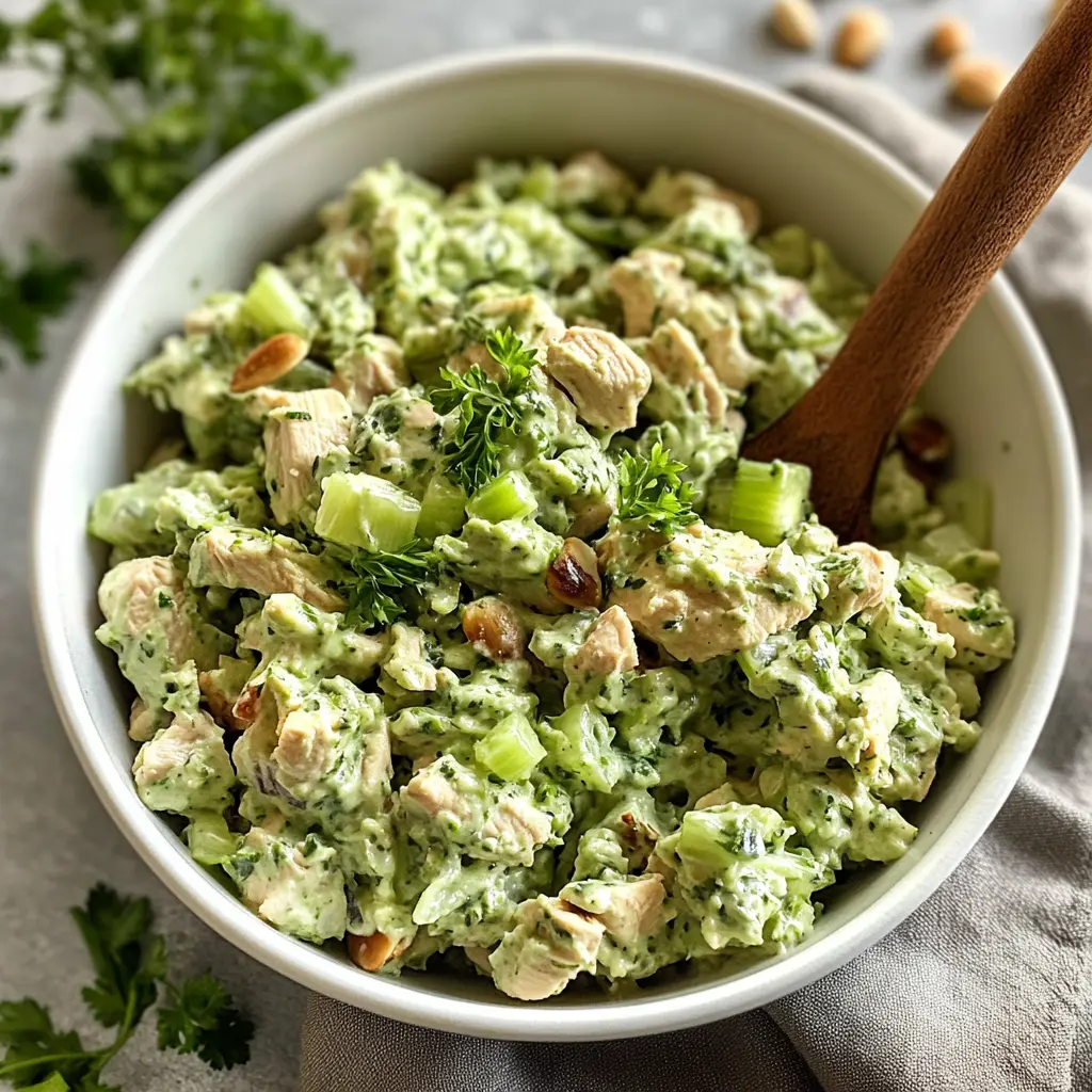 green goddess salad, chicken salad recipes, healthy chicken salad, easy salad recipes, gluten-free salad, summer lunch ideas, creamy dressing recipes