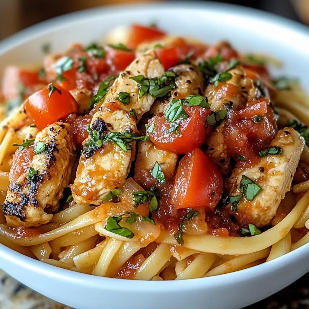 bruschetta chicken, pasta recipes, Italian chicken pasta, easy weeknight dinner, fresh tomato pasta, summer pasta, one-pot pasta recipes