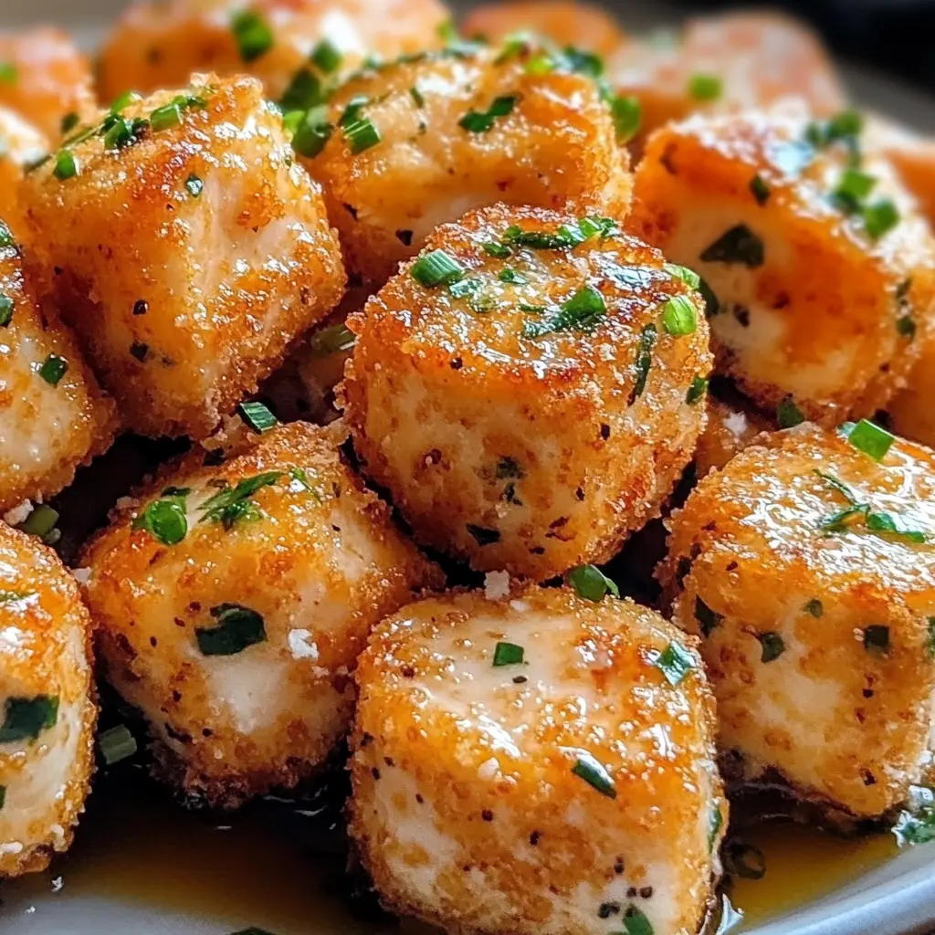 salmon bites, bang bang sauce, crunchy appetizers, seafood snacks, party food ideas, gluten-free appetizers, easy finger food