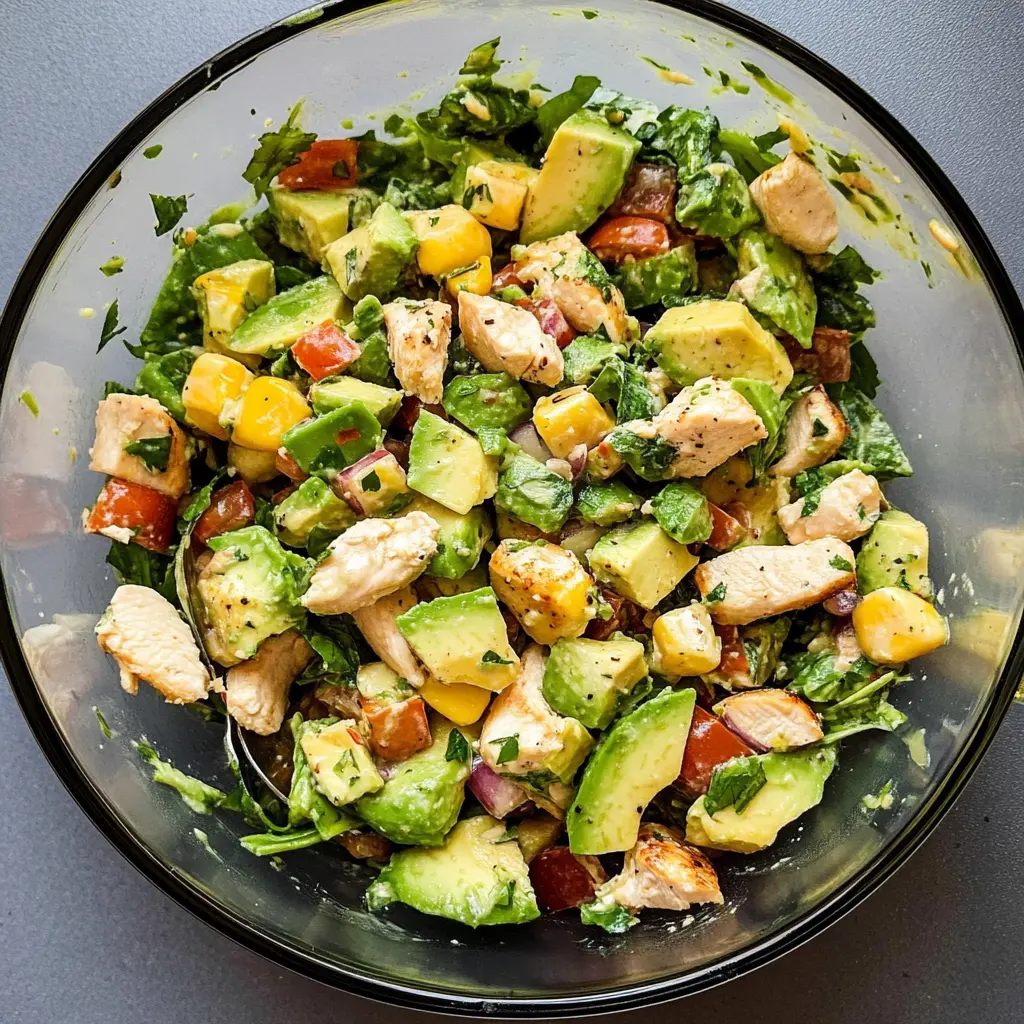 healthy salads, avocado chicken salad, low-carb recipes, meal prep salad, gluten-free chicken salad, protein-packed salad, summer salad recipes