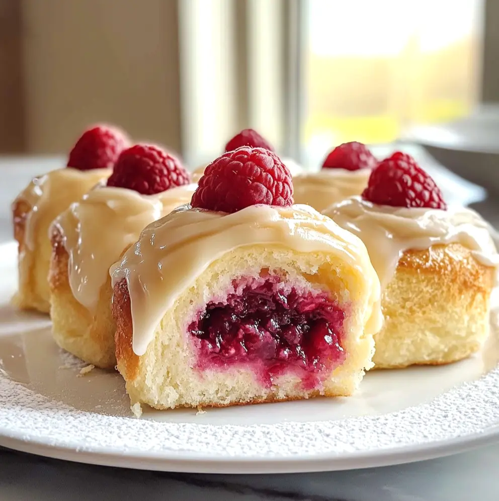 sweet rolls, raspberry dessert, cream cheese filling, breakfast pastries, brunch ideas, quick sweet rolls, decadent rolls