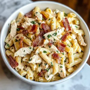 pasta salad, chicken pasta salad, bacon ranch recipes, summer side dishes, cold pasta salad, picnic recipes, quick dinner ideas