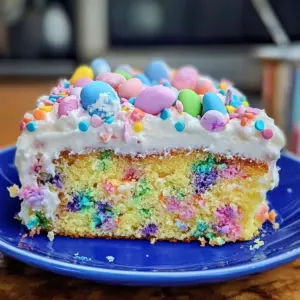 Easter dessert, poke cake recipe, spring desserts, festive cakes, colorful poke cake, easy Easter recipes, holiday baking