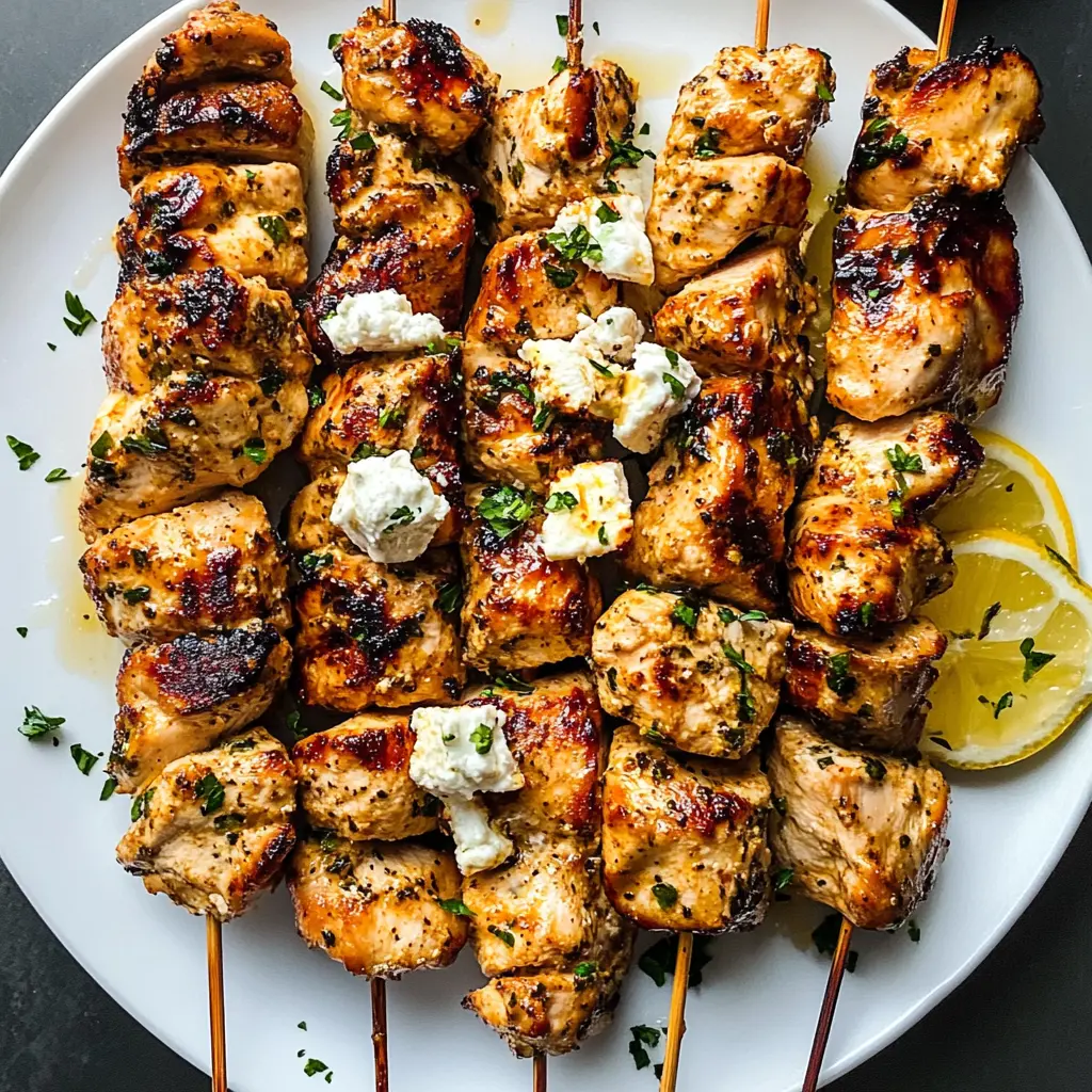 Greek chicken kabobs, chicken skewers, easy grilled chicken, Mediterranean recipes, healthy chicken kebabs, summer grilling recipes, tzatziki sauce recipes