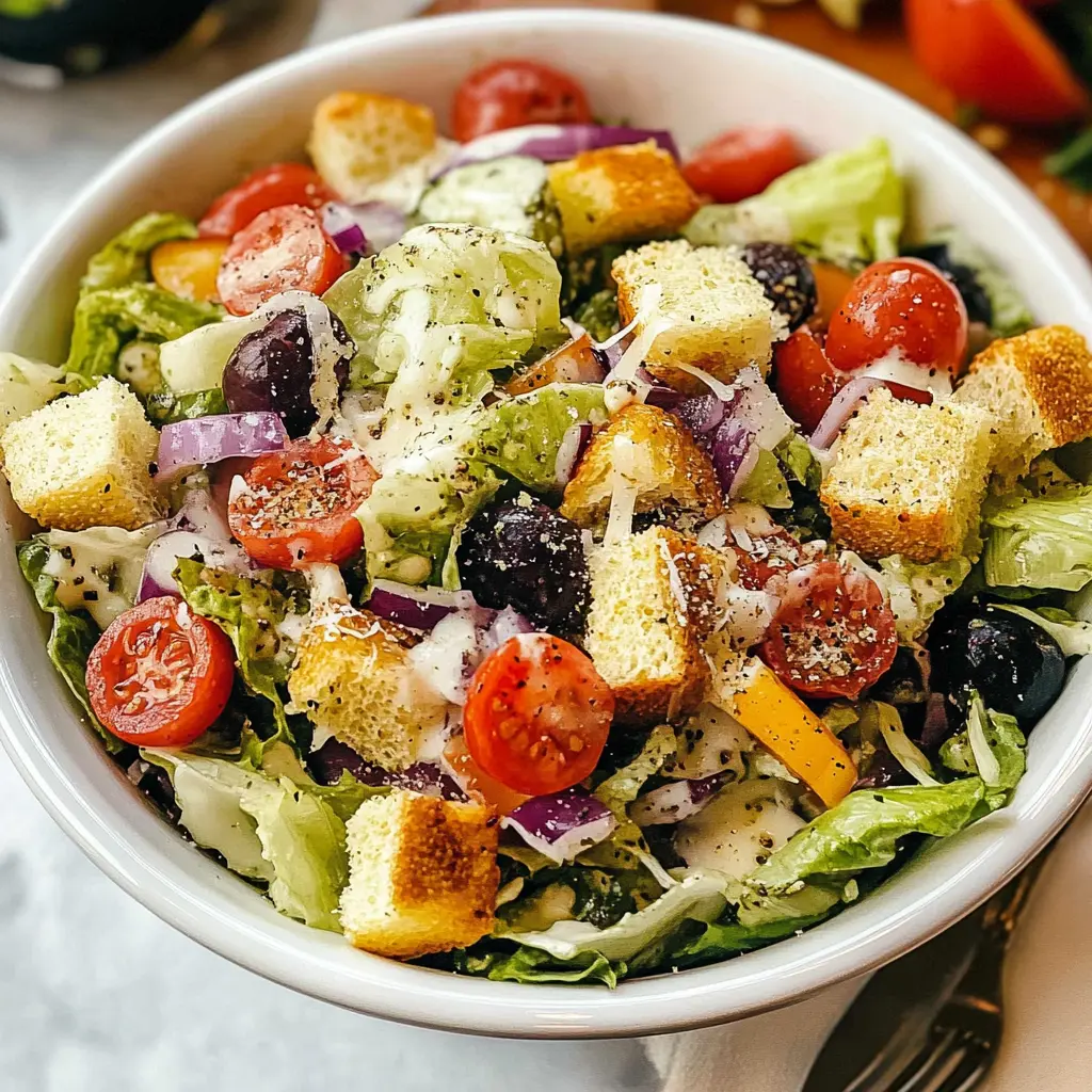 Olive Garden salad, Italian salad, restaurant-style salad, homemade salad dressing, healthy salad recipes, easy salad recipes, copycat Olive Garden salad