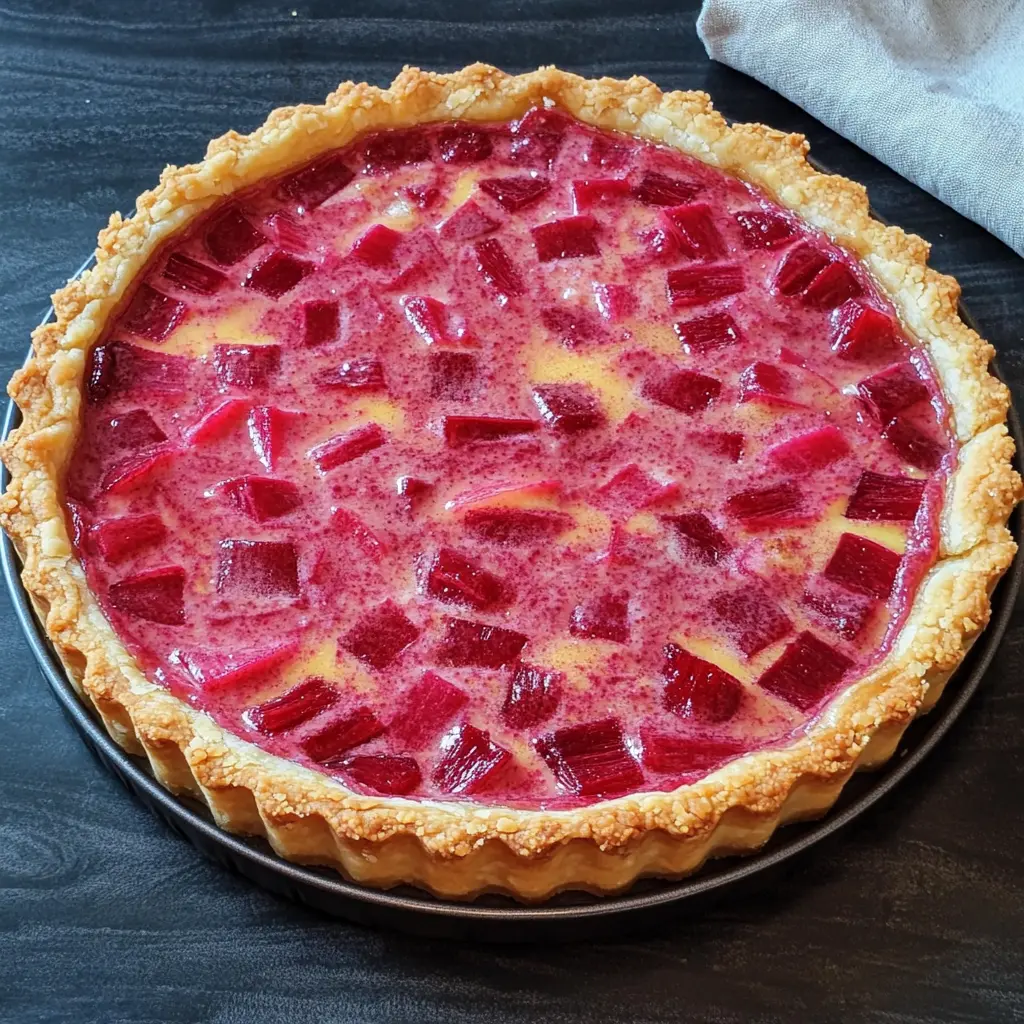 rhubarb recipes, custard tart, spring desserts, homemade tart recipes, rhubarb dessert, elegant desserts, seasonal baking