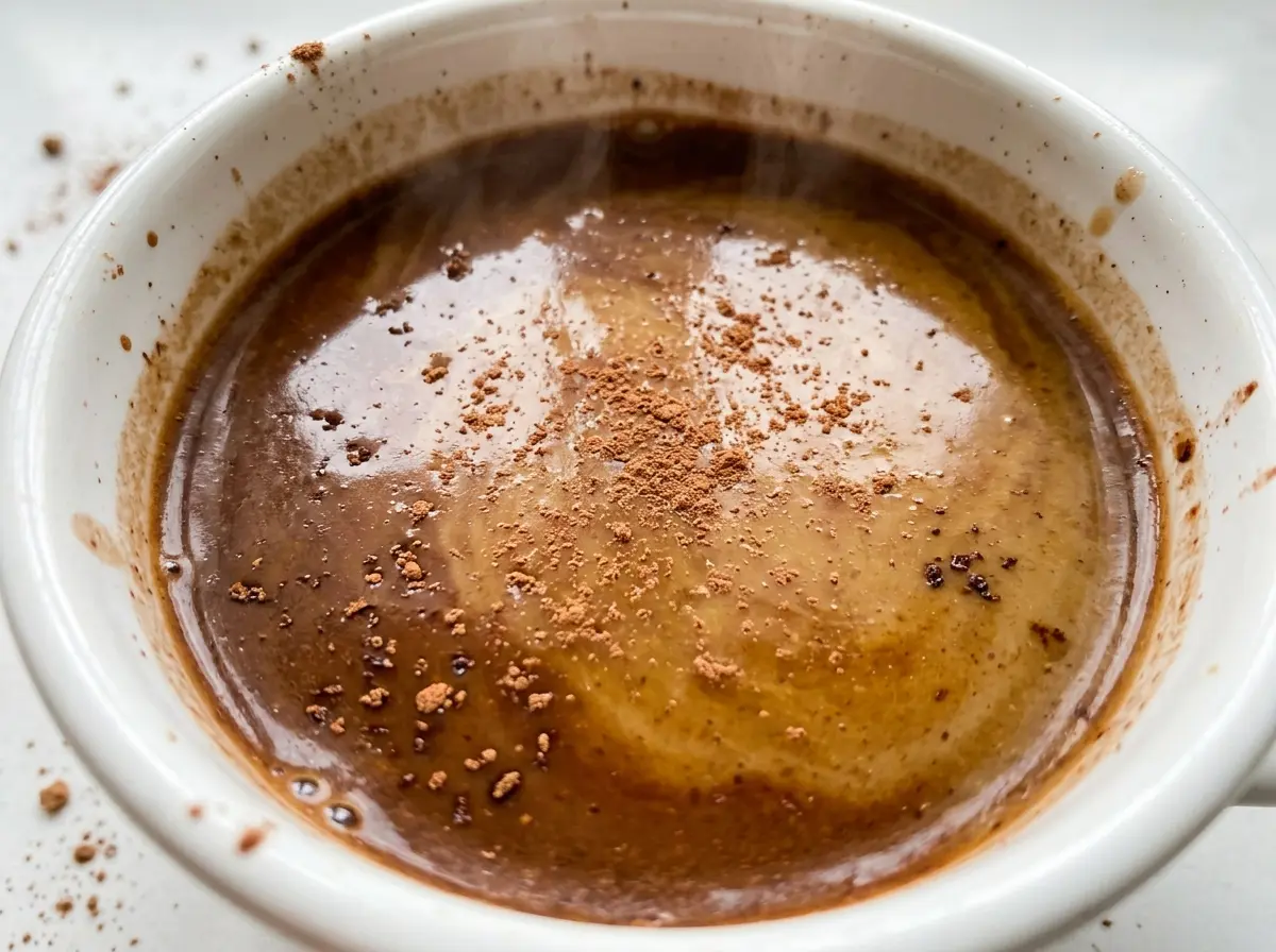Bone Broth Hot Chocolate steaming and chocolatey