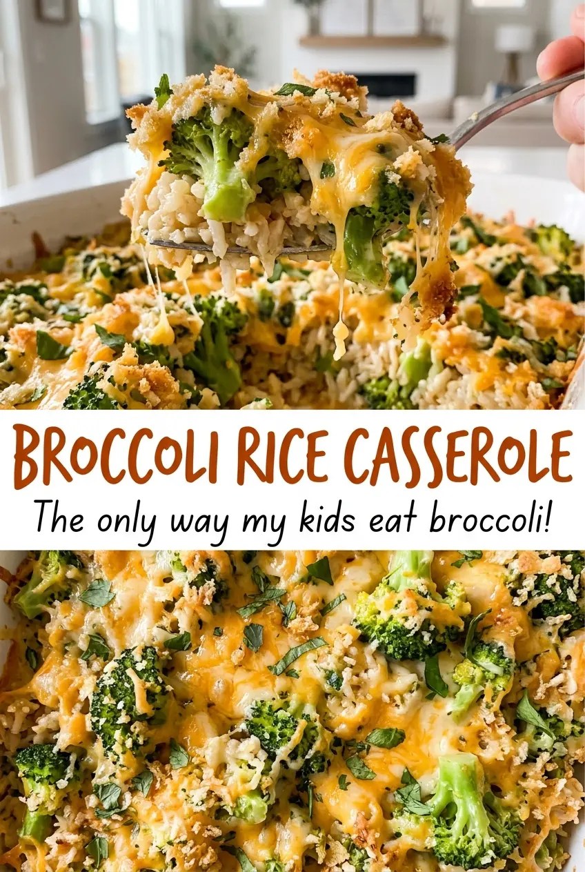 Broccoli Rice Casserole cheesy hearty bake