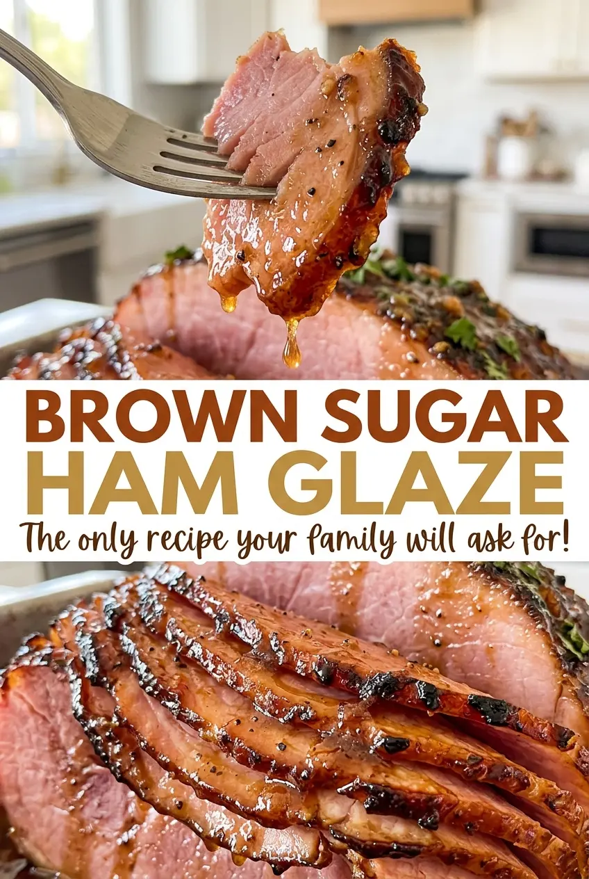 Brown Sugar Ham Glaze smooth honey finish