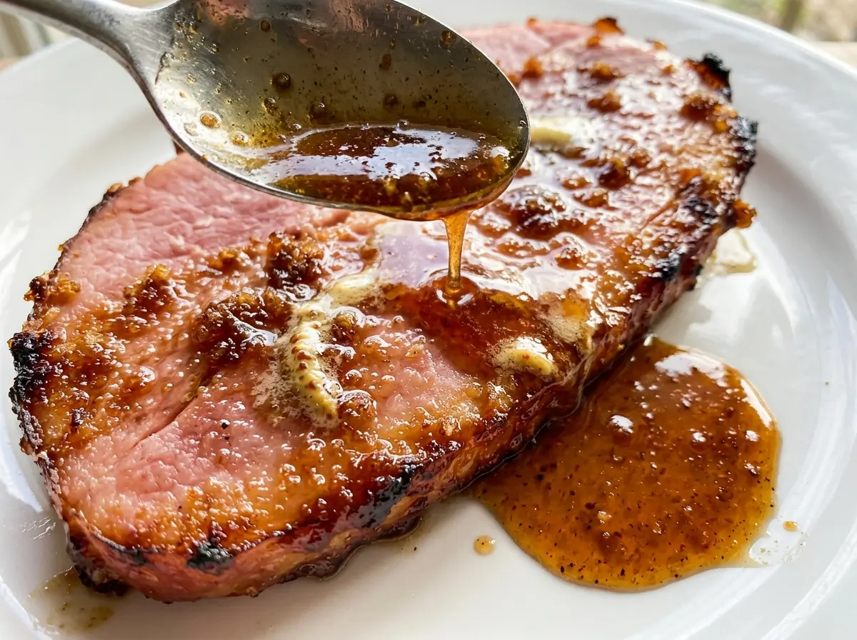 Brown Sugar Ham Glaze glossy sweet finish