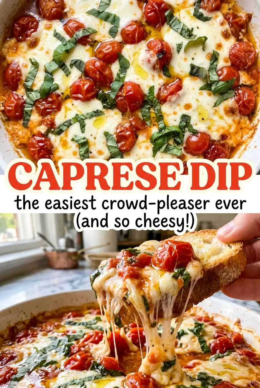 Caprese Dip creamy tomato basil