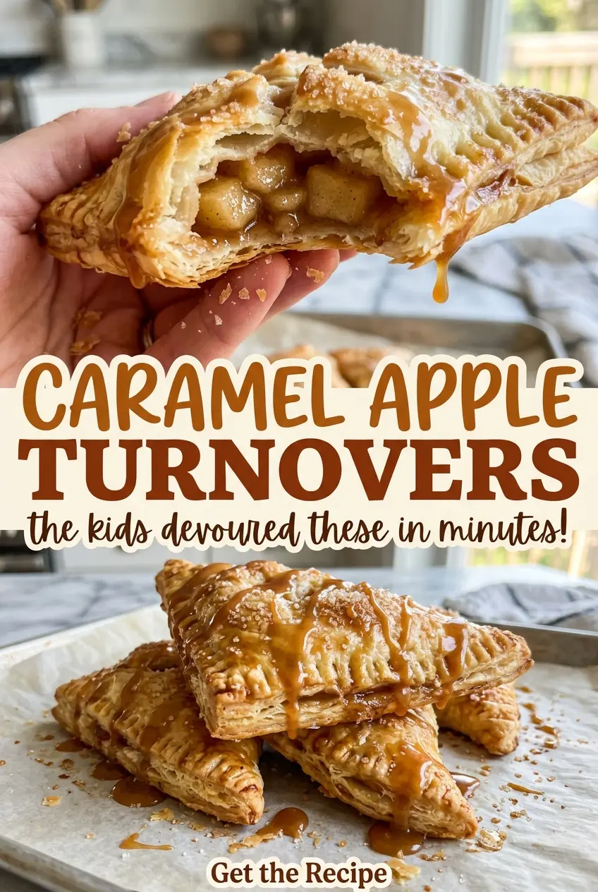 Caramel Apple Turnovers crisp caramel centers