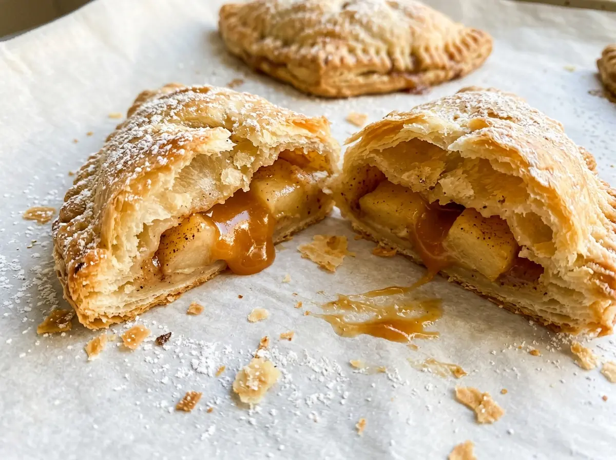 Caramel Apple Turnovers flaky golden pastry