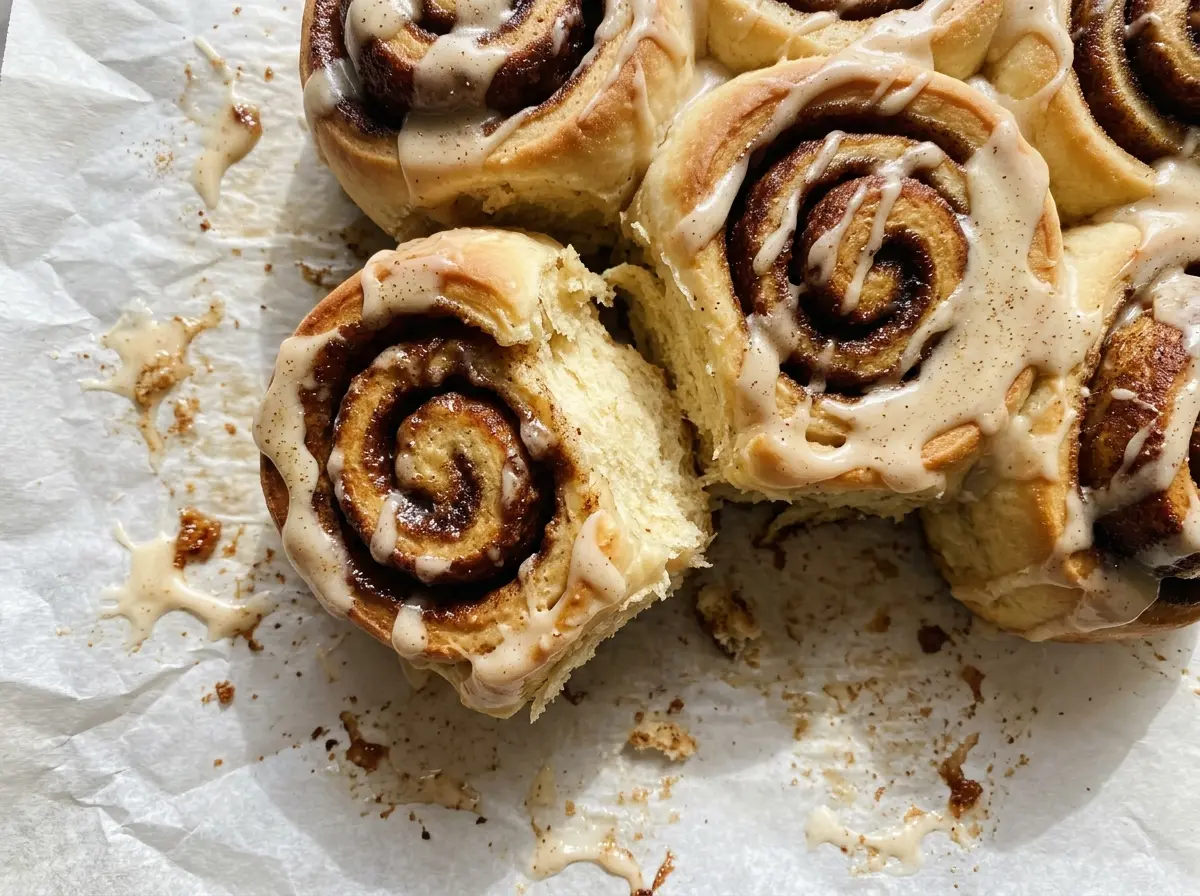 Chai Cinnamon Rolls golden swirled tops