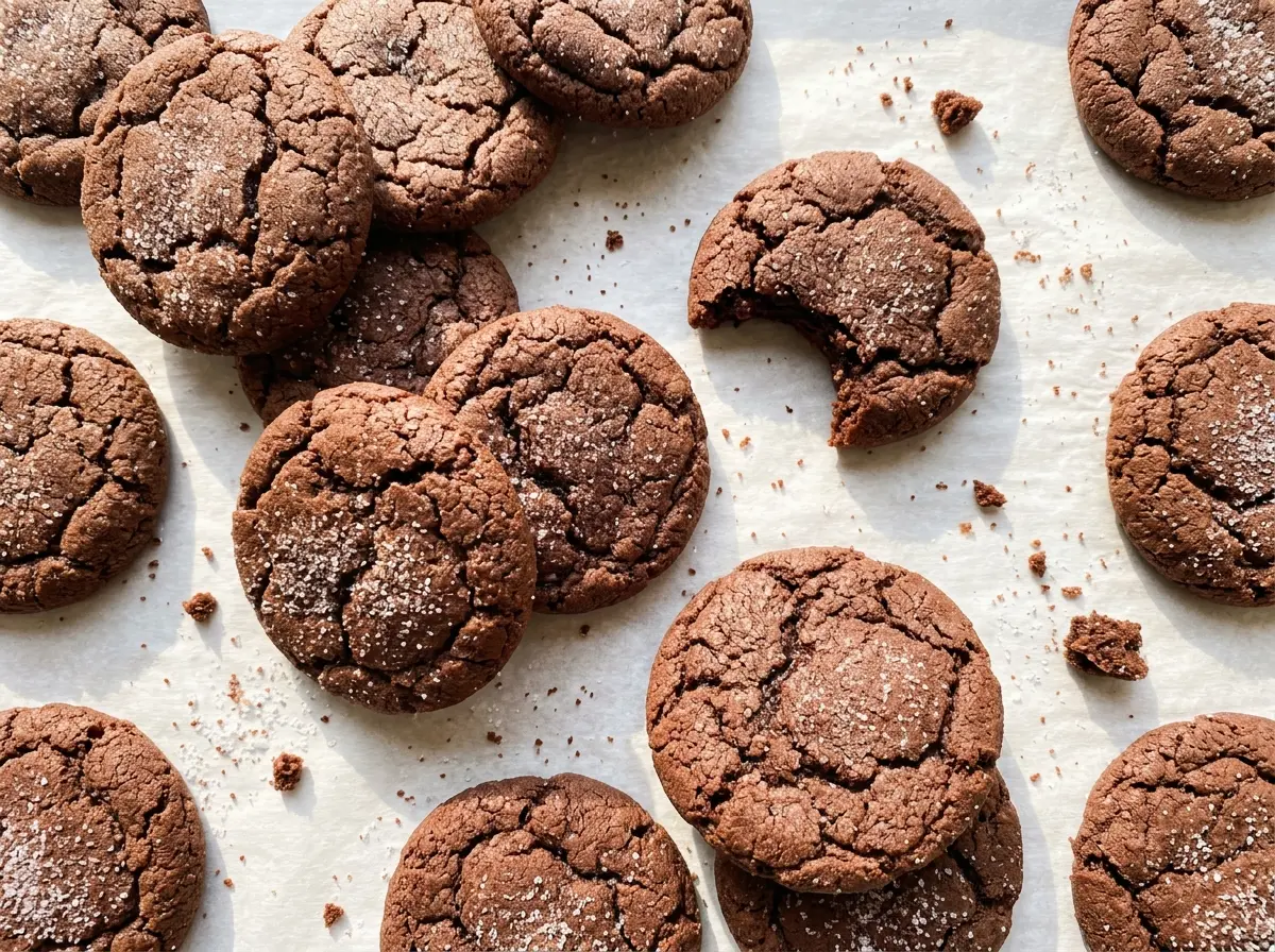Chocolate Sugar Cookies crisp cocoa cutouts