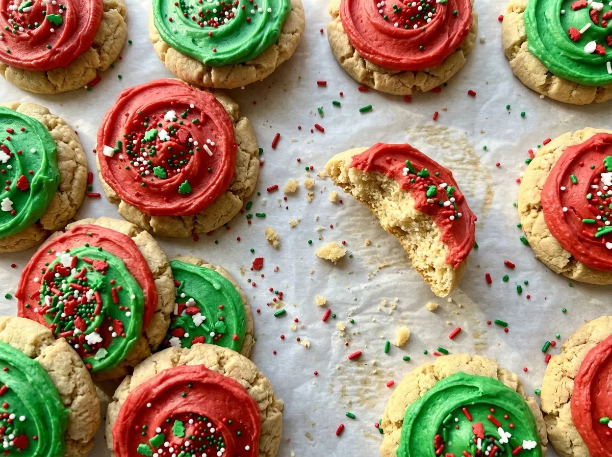 Christmas Swig Cookies soft frosted tops