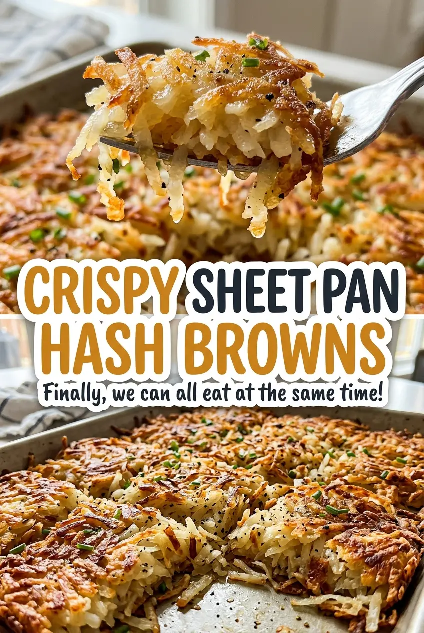 Crispy Sheet Pan Hash Browns crisp golden edges