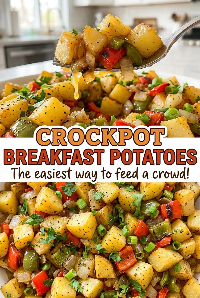 Crockpot Breakfast Potatoes colorful tender cubes