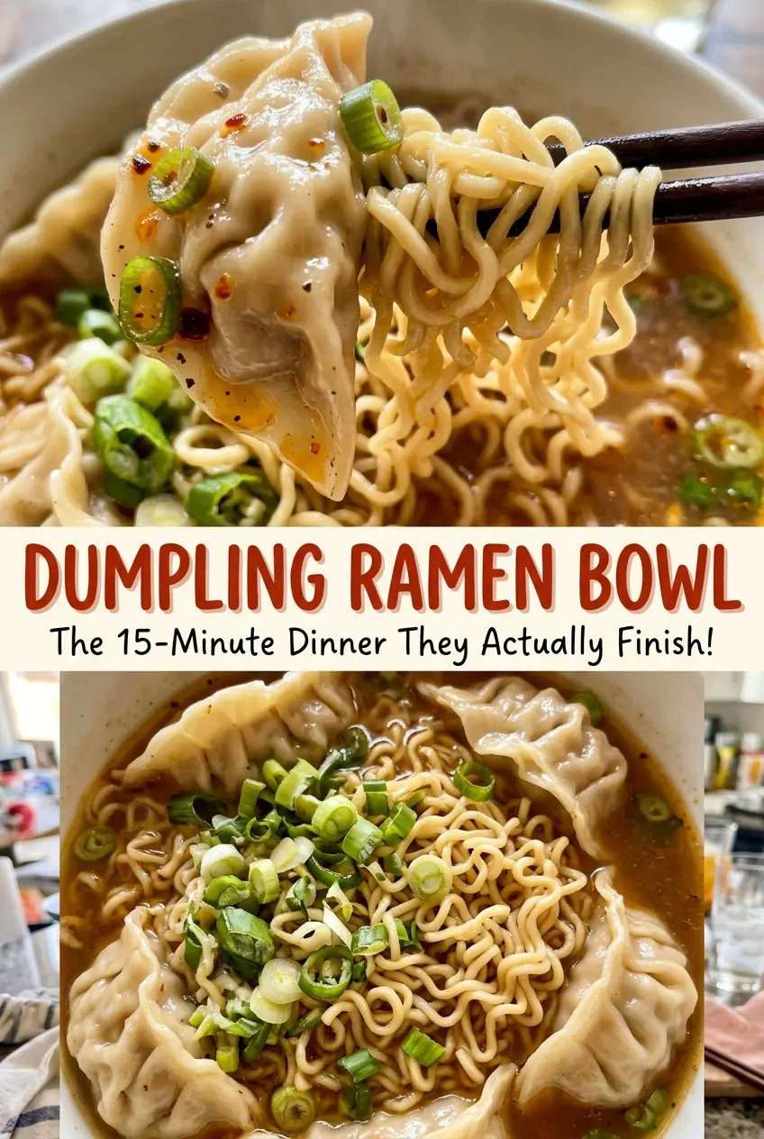 Dumpling Ramen Bowl with savory broth and crisp bok choy
