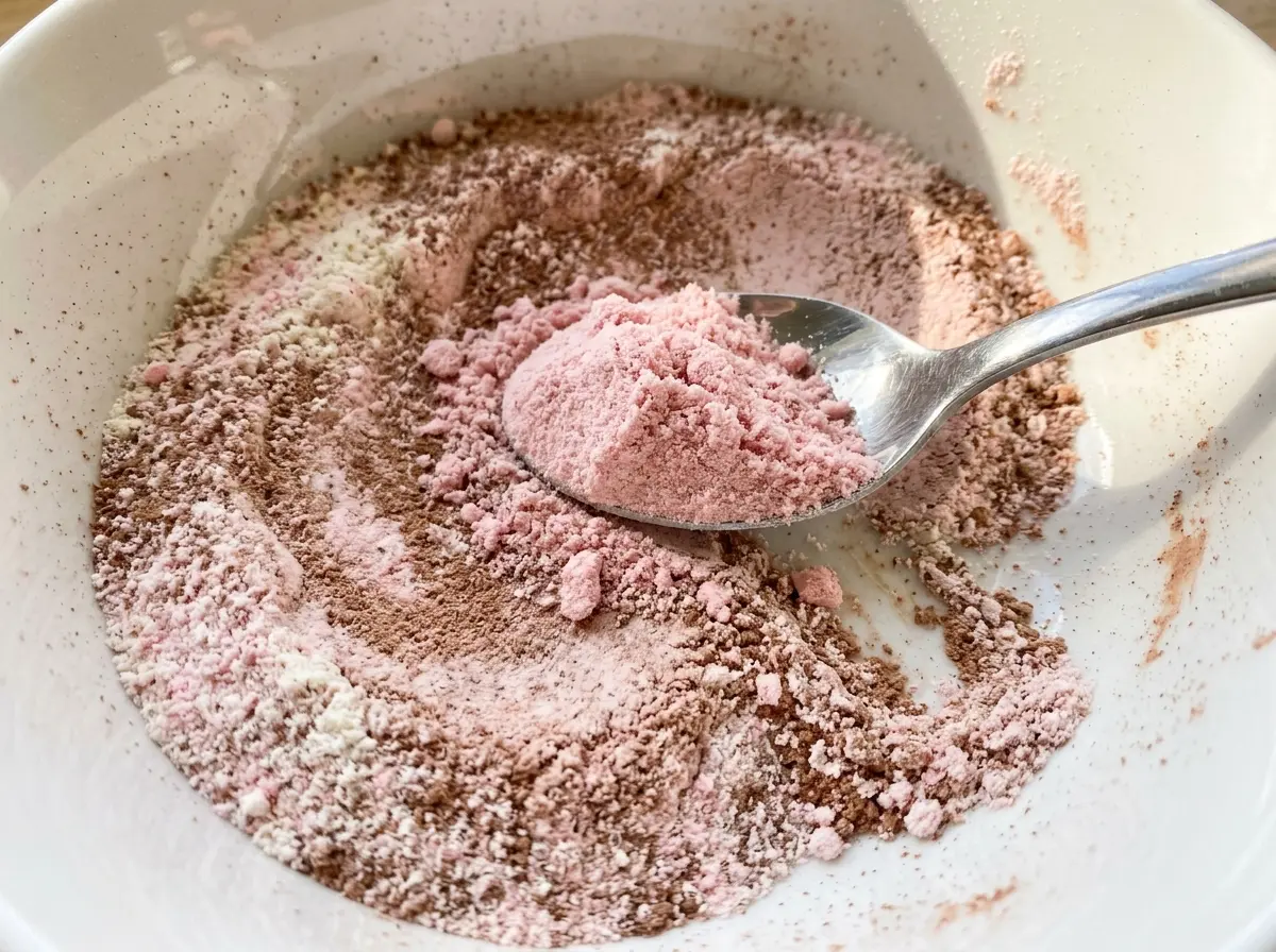 Instant Strawberry Hot Cocoa Mix pink and creamy