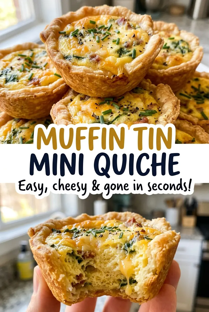 Muffin Tin Mini Quiche flaky savory individual