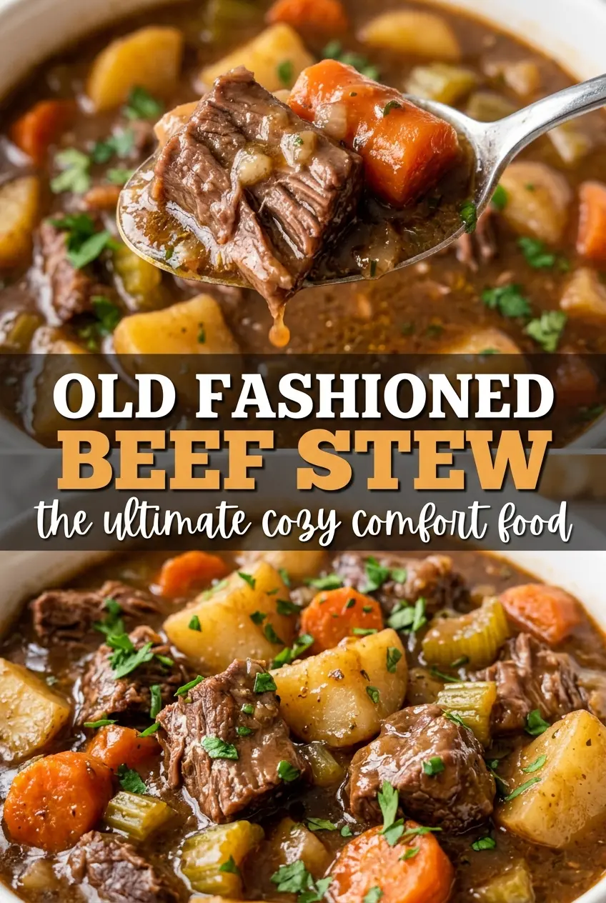 Old Fashioned Beef Stew tender vegetables