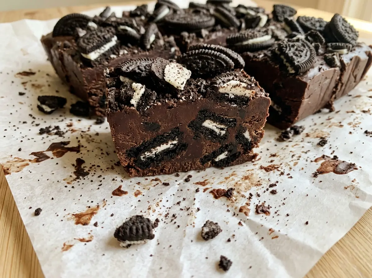 Oreo Fudge creamy cookie squares