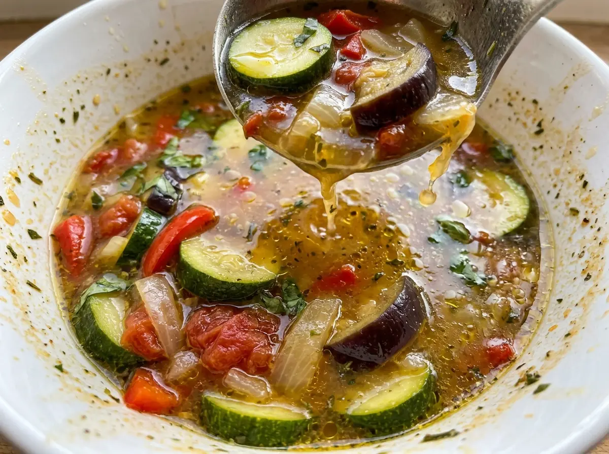 Remi's Ratatouille Soup with tender vegetables