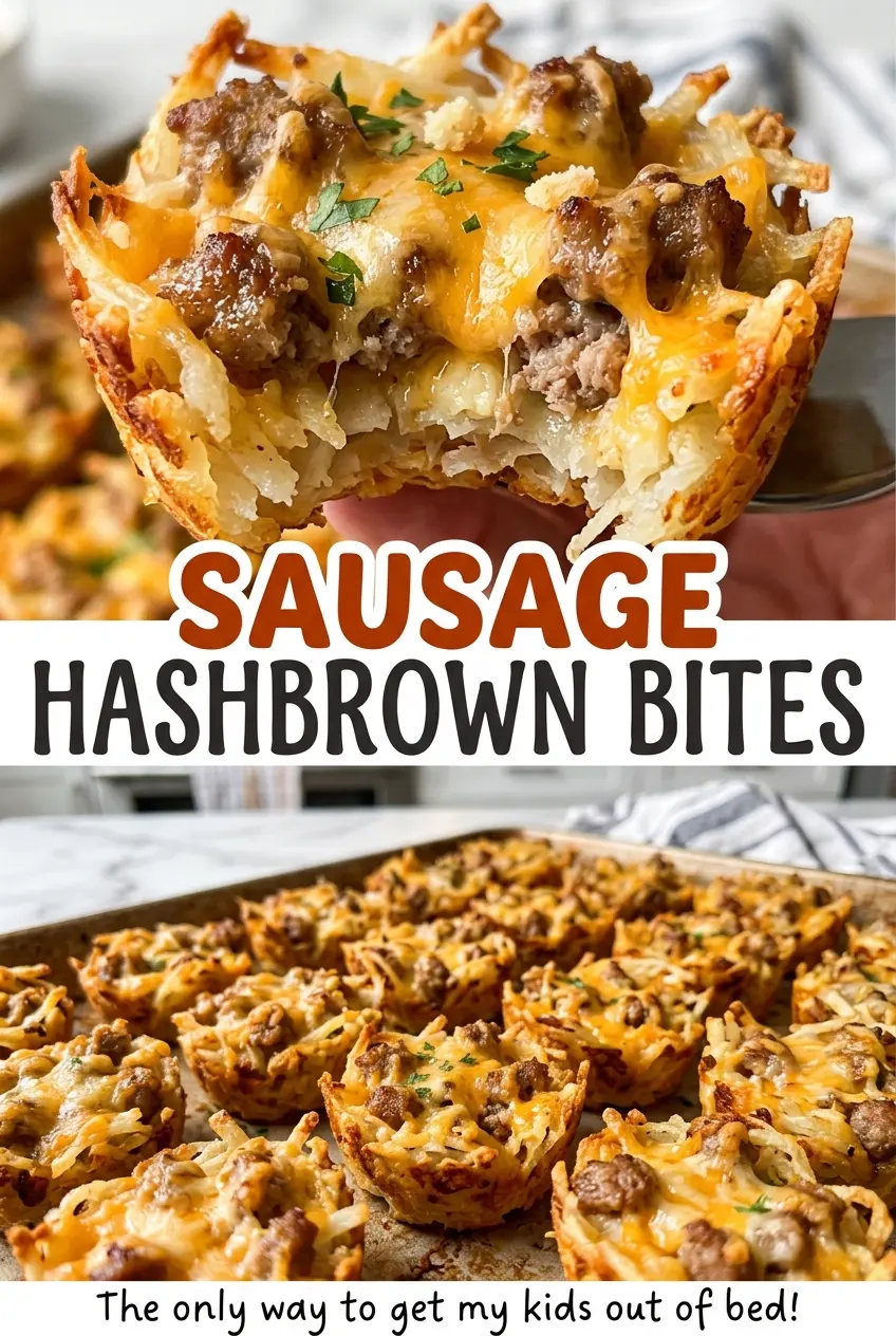 Sausage Hashbrown Bites browned breakfast bites