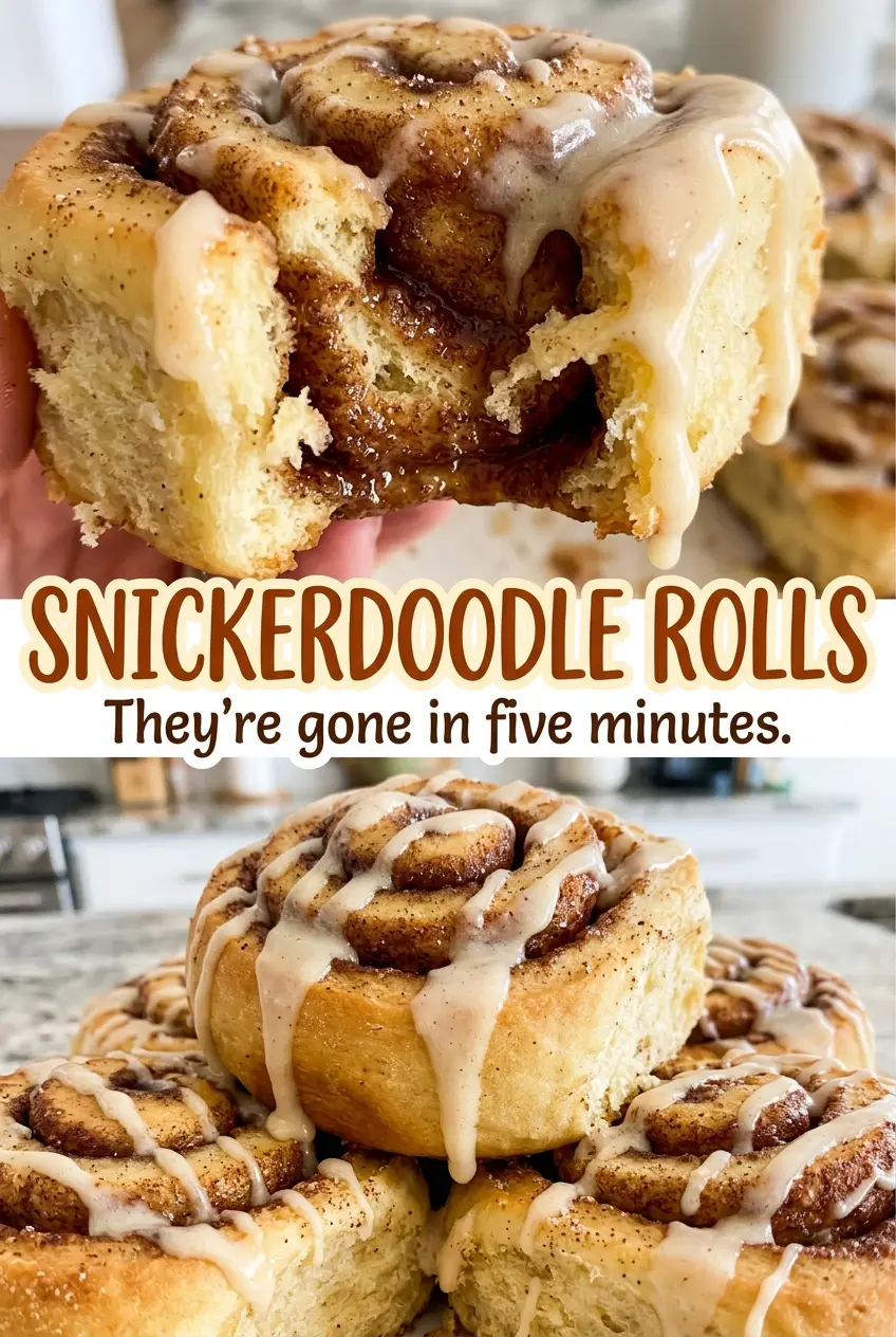 Snickerdoodle Rolls golden soft spirals