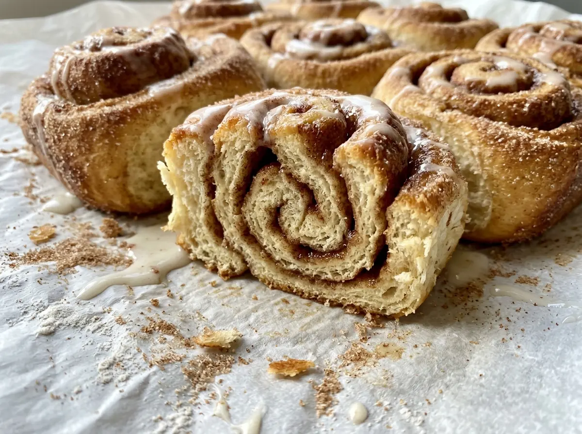 Snickerdoodle Rolls soft cinnamon swirls
