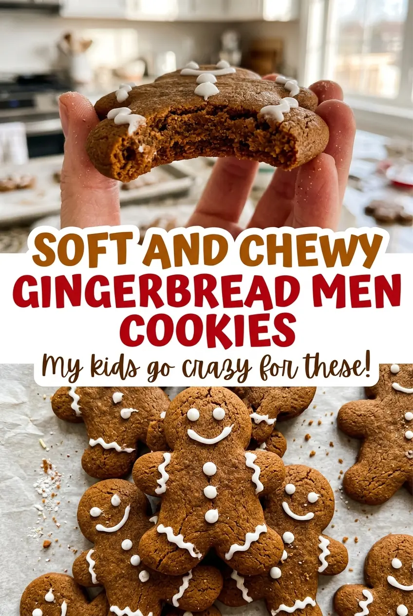 Soft and Chewy Gingerbread Men Cookies, chewy spiced gingerbread shapes