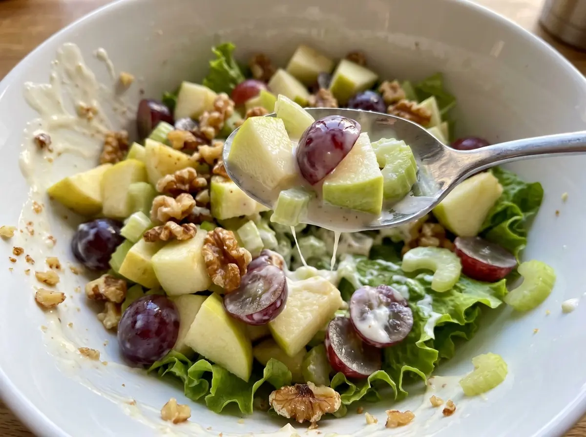 Waldorf Salad creamy apple grape