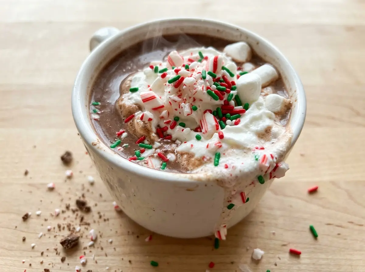 Whoville Hot Cocoa Bar creamy chocolate mugs